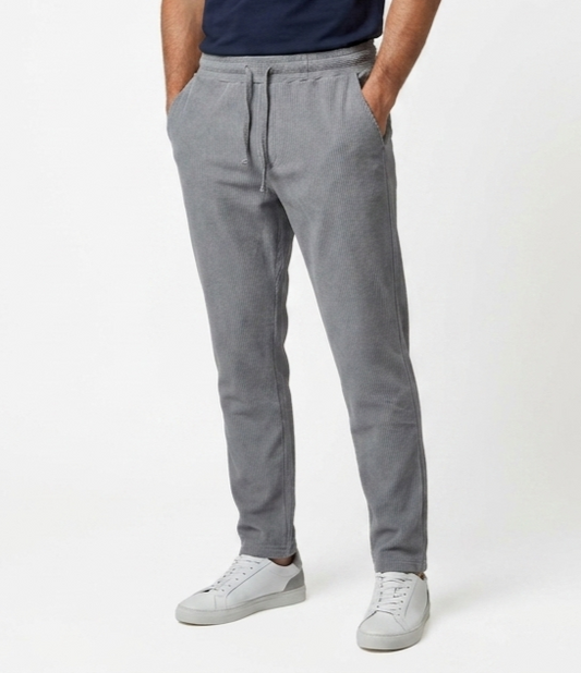 Men's Elastic Waist Sweatpants with Side Pockets and Drawstring Casual Comfort