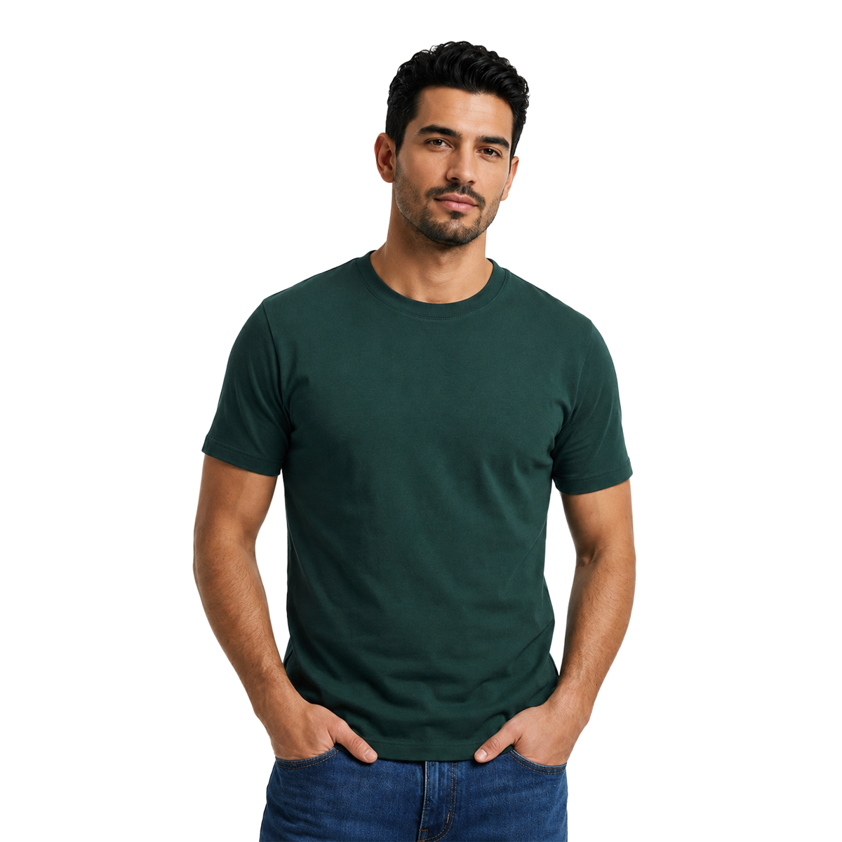 Men’s Classic Round Neck T-Shirt Short Sleeve Soft Cotton