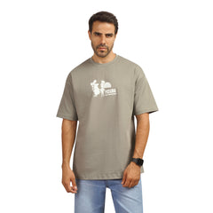 Men's Graphic Cotton T-Shirt – Pizzeria Print | Regular Fit