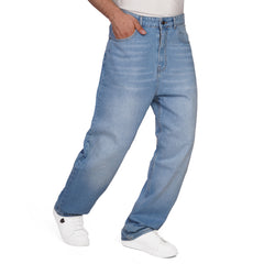 Men's Wide Leg Jeans – Relaxed Fit Denim Pants with Classic 5-Pocket