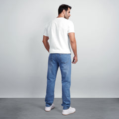 Men's Regular Fit Denim Jeans – Classic Straight Leg Casual Pants
