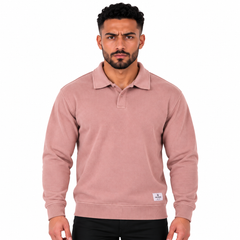 Men's Classic Knitted Polo Sweater – Long Sleeve Pullover Jumper