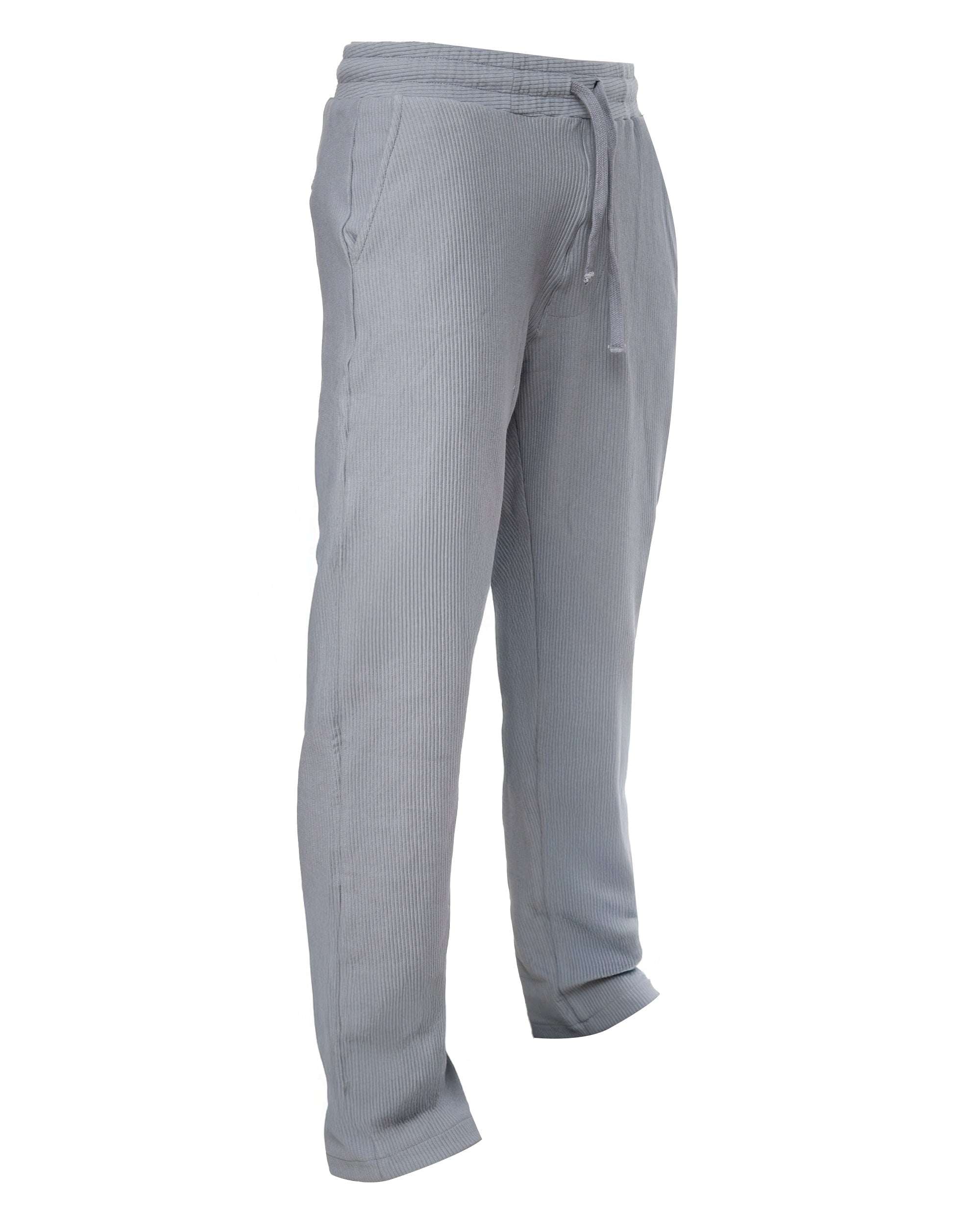Men's Elastic Waist Sweatpants with Side Pockets and Drawstring Casual Comfort