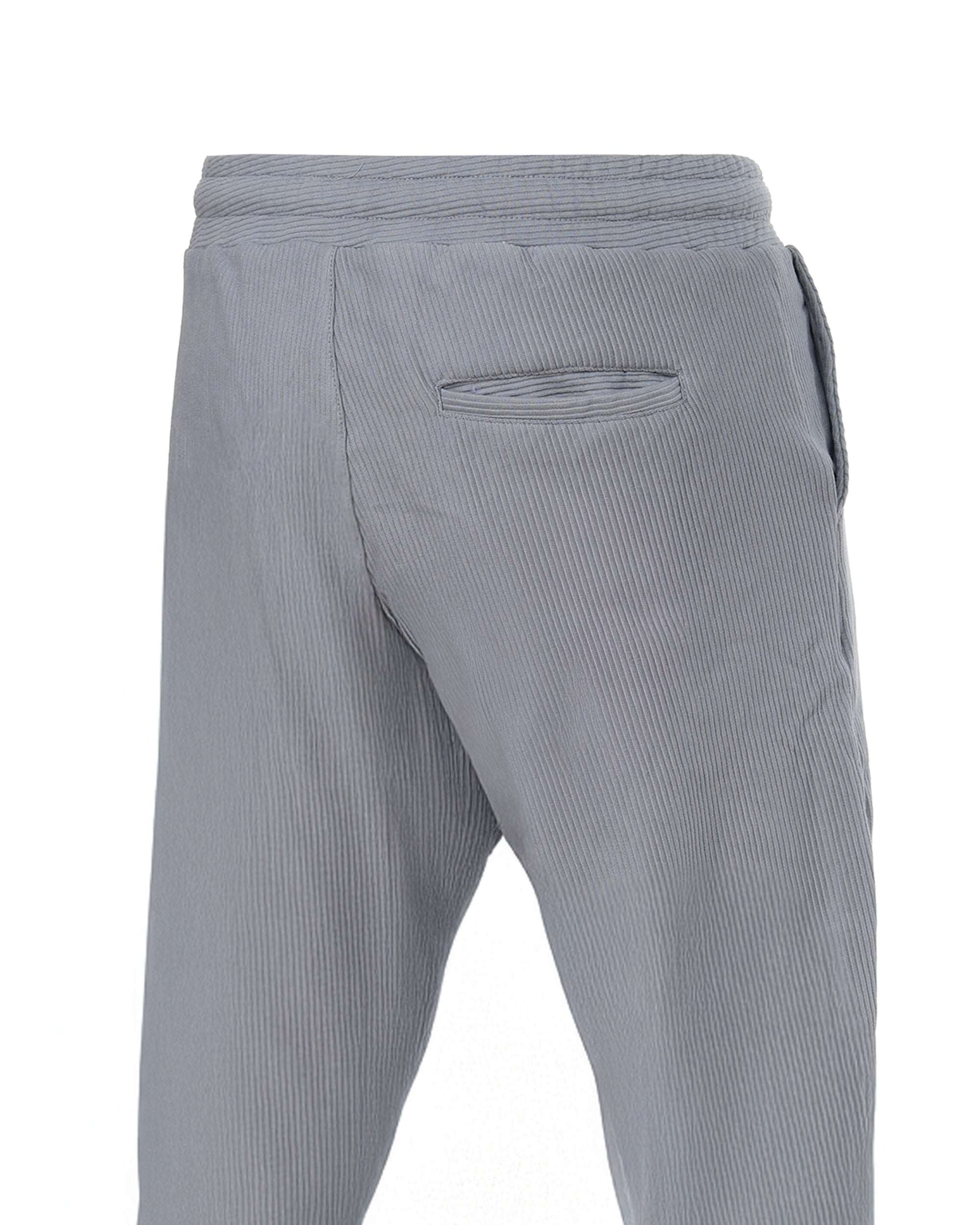 Men's Elastic Waist Sweatpants with Side Pockets and Drawstring Casual Comfort