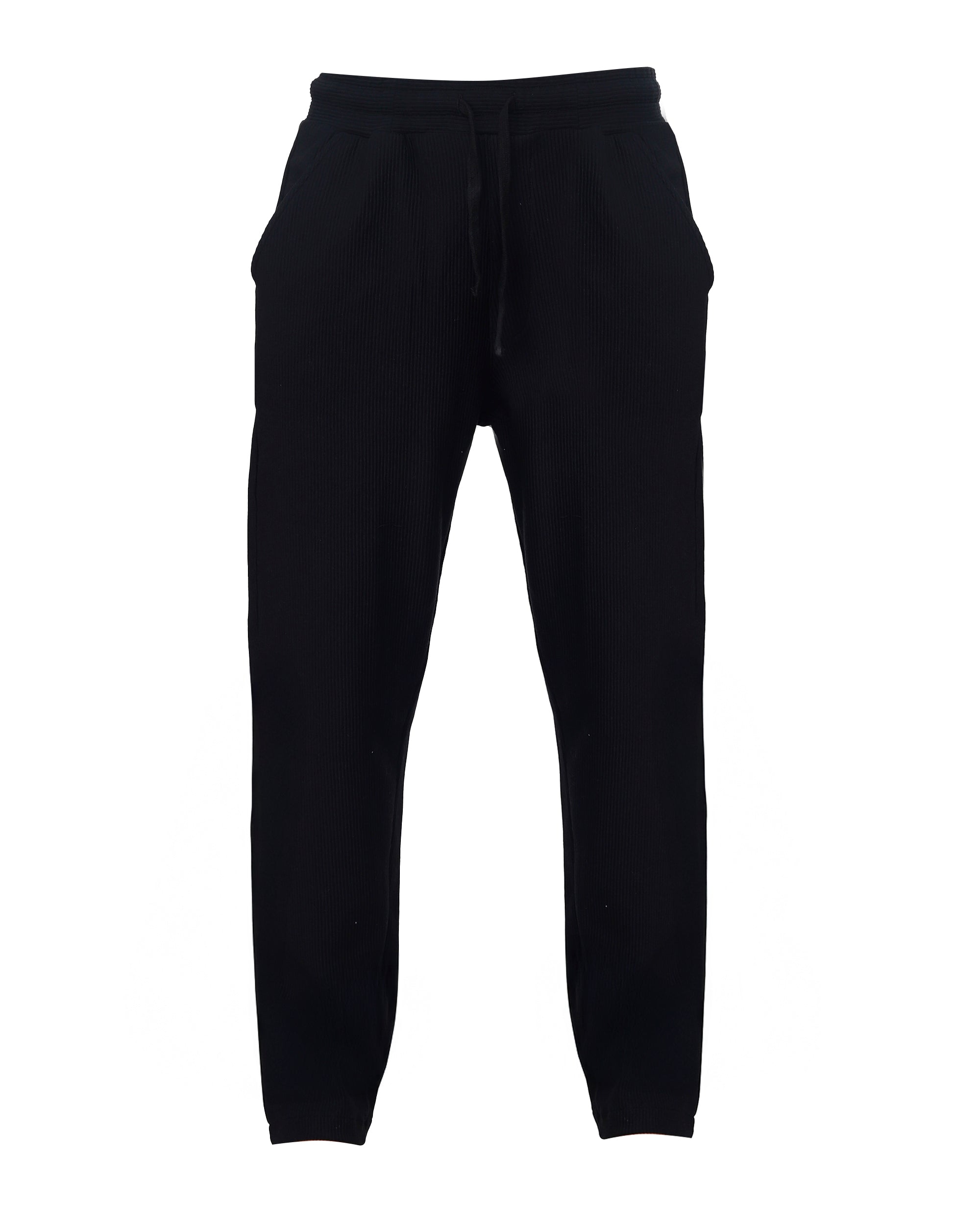 Men's Elastic Waist Sweatpants with Side Pockets and Drawstring Casual Comfort