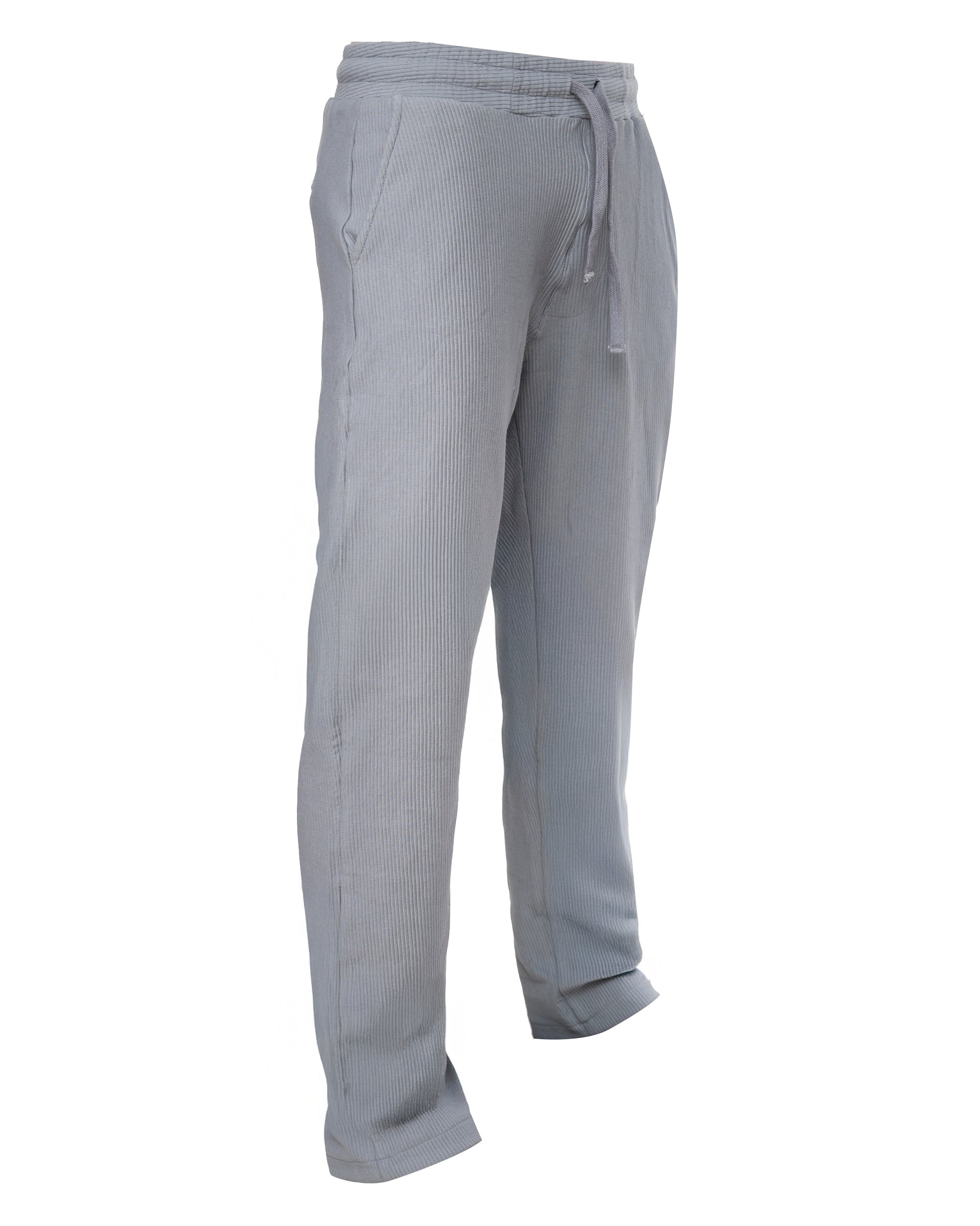 Men's Elastic Waist Sweatpants with Side Pockets and Drawstring Casual Comfort