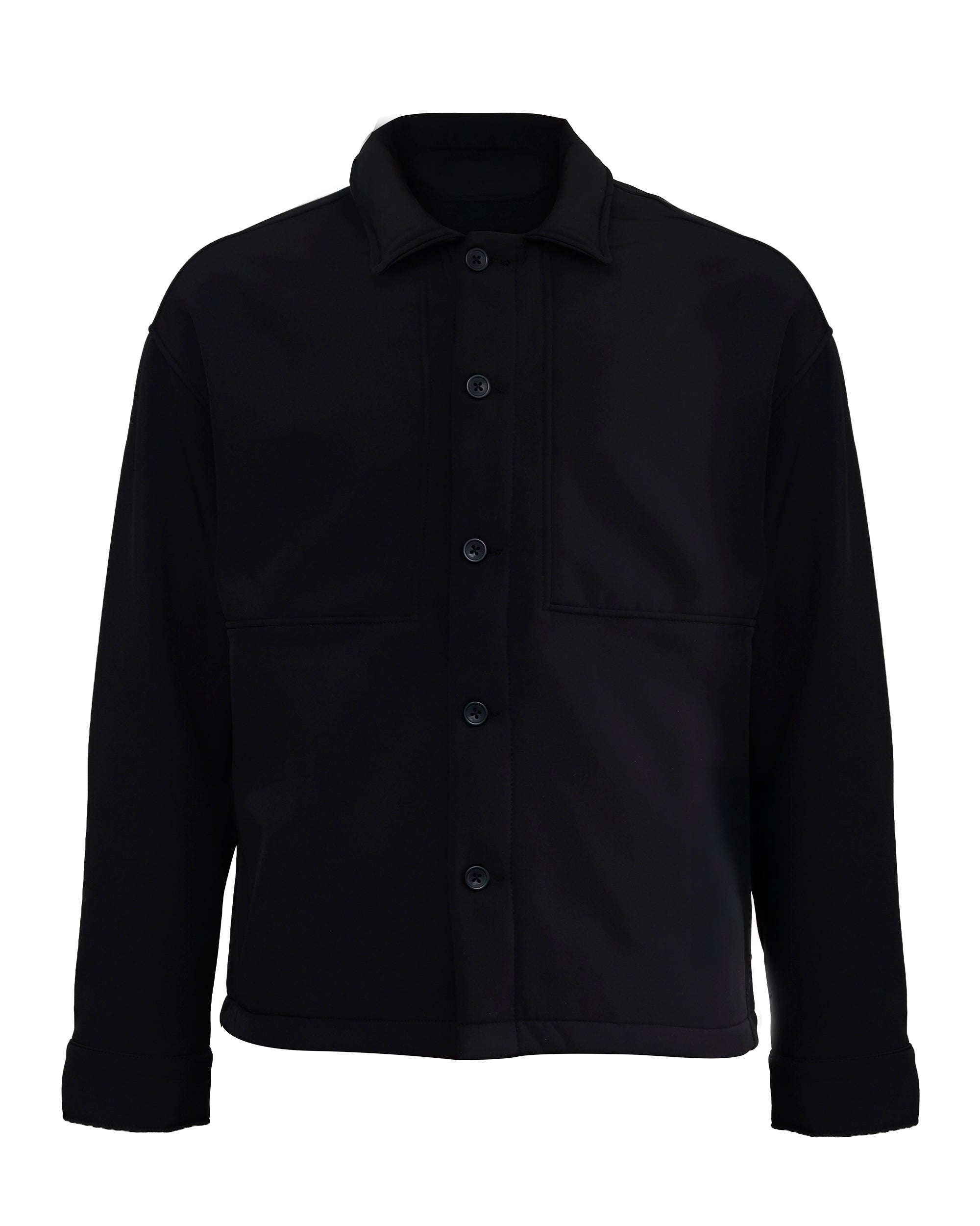 Men's Classic Long Sleeves Button Down Jacket with Front Pockets