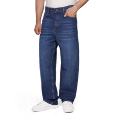 Men's Wide Leg Jeans – Relaxed Fit Denim Pants with Classic 5-Pocket