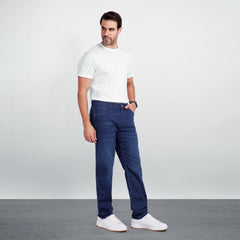 Men's Regular Fit Denim Jeans – Classic Straight Leg Casual Pants