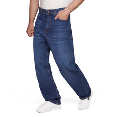 Men's Wide Leg Jeans – Relaxed Fit Denim Pants with Classic 5-Pocket