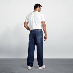 Men's Wide Leg Jeans – Relaxed Fit Denim Pants with Classic 5-Pocket