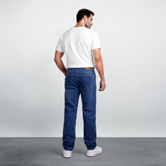 Men's Regular Fit Denim Jeans – Classic Straight Leg Casual Pants