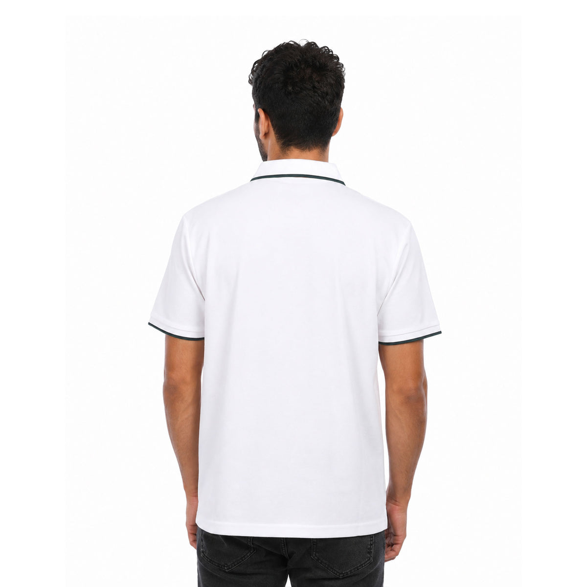Men’s Polo T-Shirt with Contrast Trim – Classic Casual Half Sleeve