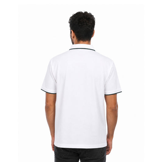 Men’s Polo T-Shirt with Contrast Trim – Classic Casual Half Sleeve