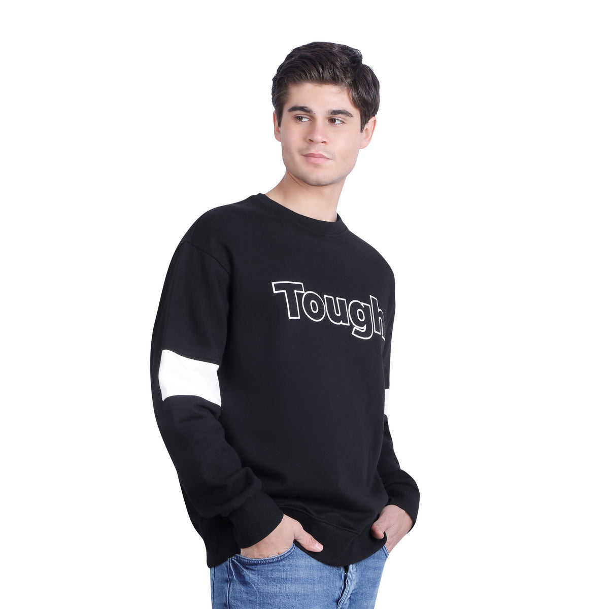 Men’s Embroidered Graphic Crewneck Sweatshirt