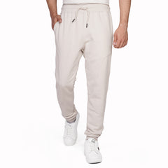 Men's Premium Cotton Fleece Jogger Pants with Ribbed Cuffs & Drawstring Waist