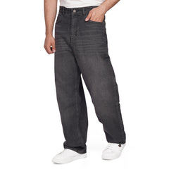 Men's Wide Leg Jeans – Relaxed Fit Stretch Denim Pants with 5 Pockets