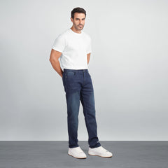 Men's Regular Fit Denim Jeans – Classic Straight Leg Casual Pants