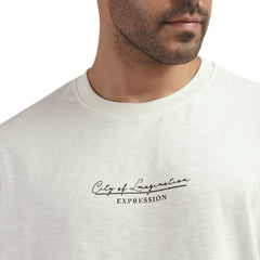 Men's Cotton Graphic Crewneck T-Shirt – "City of Imagination" Print