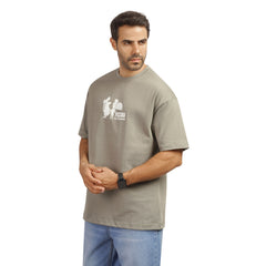 Men's Graphic Cotton T-Shirt – Pizzeria Print | Regular Fit