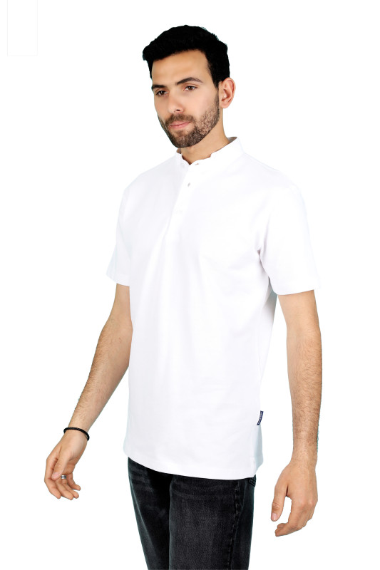basic st.up polo|white