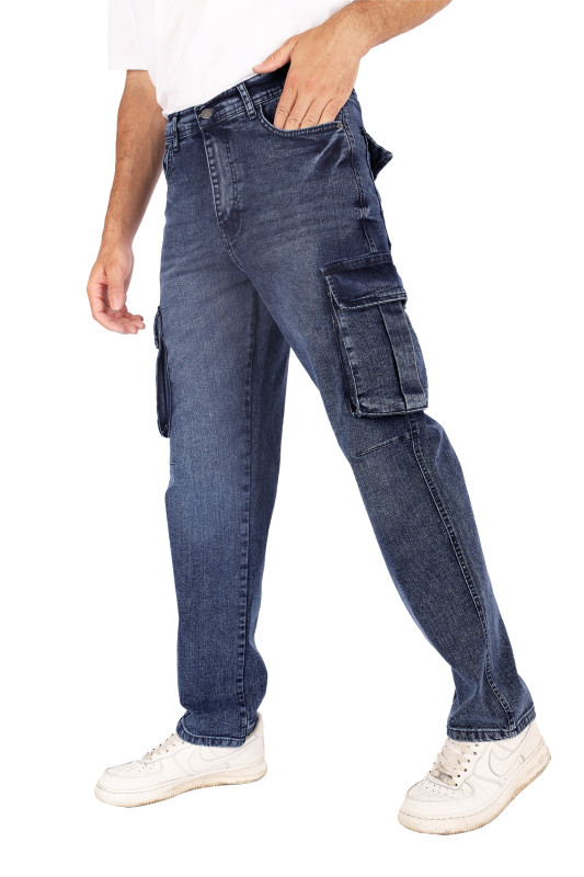 (NSK)cargo jeans|w.blue