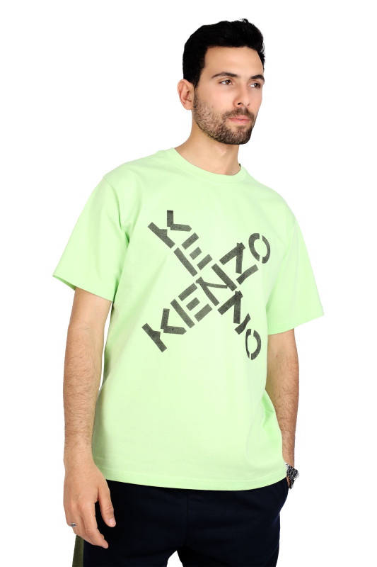 print kenzo t shirt olive