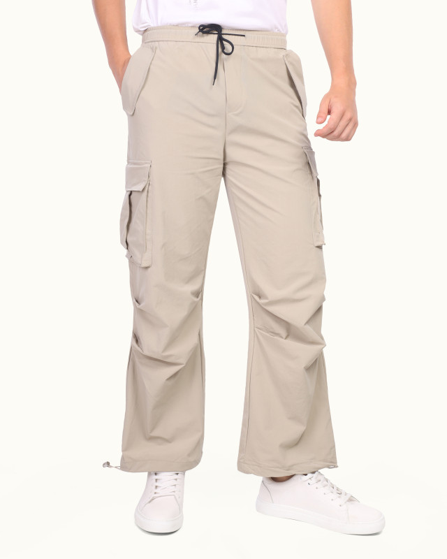 Side ( 2 Pocket ) Cargo Sweatpants-beige
