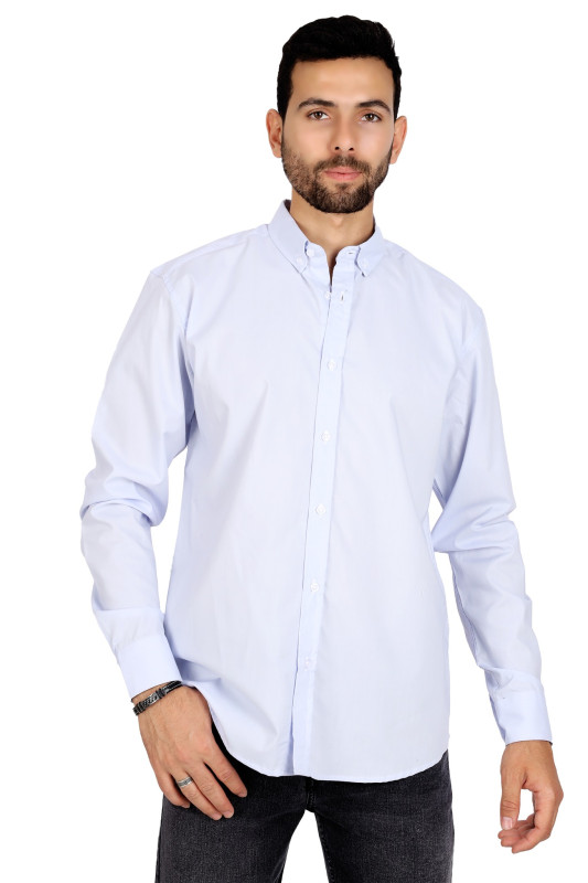 basic shirt|sky blue