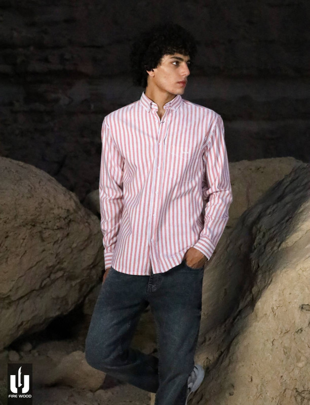 stripped(GANT)shirt|red